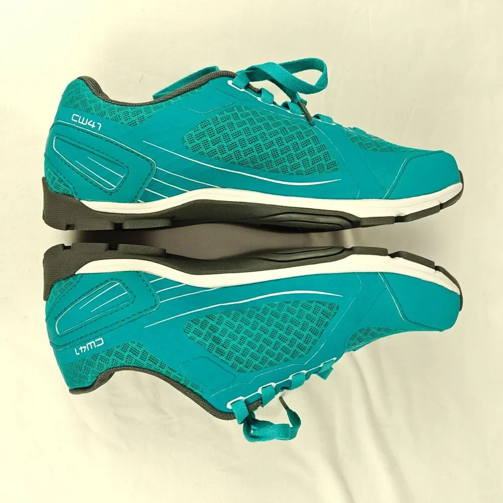 Shimano CW41 Pedaling Dynamics Teal Cycling Shoes Women’s Size 9.5 Mountain Bike - Picture 7 of 10